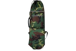 QIUPFGUT Borsa Impermeabile per Skateboard e Longboard - Zaino Portatile da Trasporto (Verde)