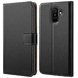 Multi-funcional, Simplifica tu vida: La Samsung Galaxy A6 Plus 2018 funda con dos ranuras para tarjetas y un bolsillo de dinero, puedes cargar tu identificación, tarjetas de crédito y dinero en efectivo, sin tener que llevar tu cartera contigo.