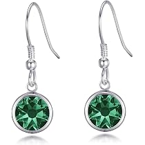 Orecchini Pendenti A Goccia Philip Jones Con Zirconi Cubici - Placcatura Argento, Ipoallergenici - Confezione Regalo In Velluto
