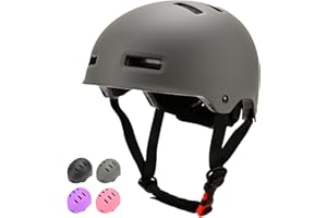 LOKJIJI Adjustable Kids Bike Helmet for Boys Girls Youth Adult, Kids Protective Helmets for Multi-Sports Skateboard Scooter Bicycle Cycling Skating