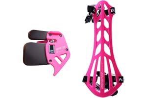 BICASTER Archery Finger Tab Guard (RH) + Arm Guard Set for Tradition Bow Recurve Bow Protective Gear