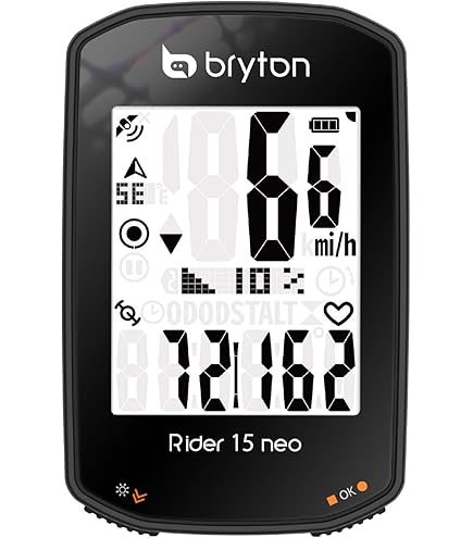 Computer GPS Per Bici Bryton CD02 - Ant+/Bluetooth, Impermeabile | Nero, Design Compatto - Foto 5