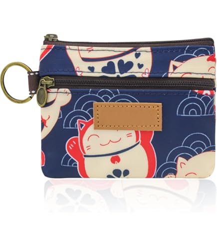 Portamonete In Tela Etnico Per Donne - Piccolo E Leggero, Per Monete E Carte, Rosso - Foto 4