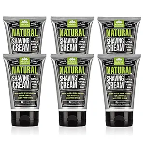 Pacific Shaving Company Natural Shaving Cream, 6 Pack