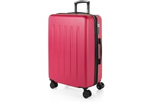 SKPAT - Maleta Mediana con 4 Ruedas Giratorias para Viajes Largos Tipo Trolley Ideal como Maletas de Viaje Grandes 23 Kilos y Maleta Viaje Mediana Resistentes, Fucsia