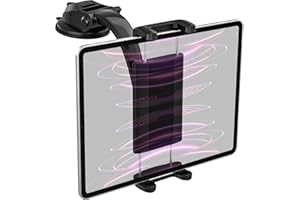 Aozcu Soporte Tablet Coche Salpicadero Ventosa [Fuerte & Adhesivo], 360 Porta Tableta Automóvil para iPad Pro 12.9 11 9.7 Air Mini, Galaxy Tab, iPhone, Tabletas y Teléfonos de 4 a 13"