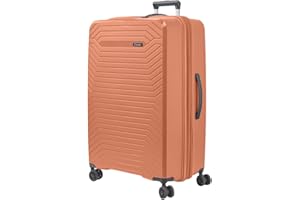 SISET Air Nova - Maleta de Viaje Grande Expandible (76x52x30/33cm), Fabricada en Polipropileno, 4 Ruedas Dobles Silenciosas y Cerradura Combinación TSA. (Grande XL), (115L), (4.5kg), (Rosa Pastel).