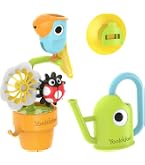 Yookidoo Jouets de bain pop-up de jardin : pour N Grow Bad Paquet amusant - Fleurs d'escargot imaginatives Jeu éducatif pour enfants et bébés à partir