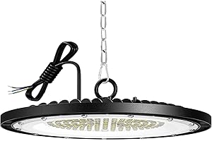 CGSGDK 1 PCS 150W Faretto LED UFO, 20000LM UFO Lampada da Officina, 6000K-6500K Bianco Freddo LED High Bay Light, IP65 Super luminoso Fari Potente Risparmio Energetico Faretto per Soggiorno Officine
