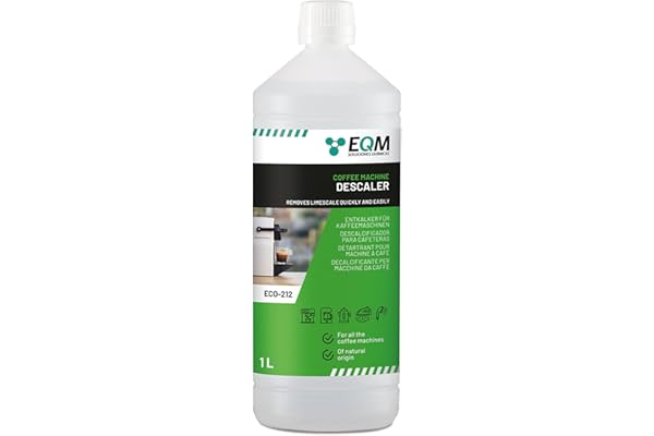 EQM - ECO-212 - Détartrant pour machine à café - 1L - 100% d'origine naturelle - Compatible avec toutes les machines à café
