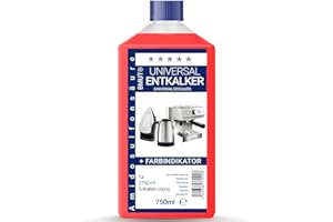 BMUT 1 descalcificador concentrado universal de 750 ml, como para cafeteras automáticas, hervidores de agua, etc. Para 6 descalcificaciones/aplicaciones de 125 ml cada una