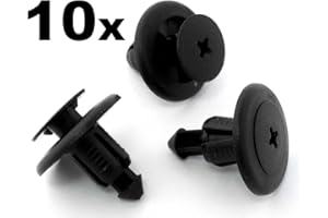 VEHICLE CLIPS 10x Subaru 8mm Plastic Rivet Panel Clips Bumper, Engine Undertray, Sideskirts.