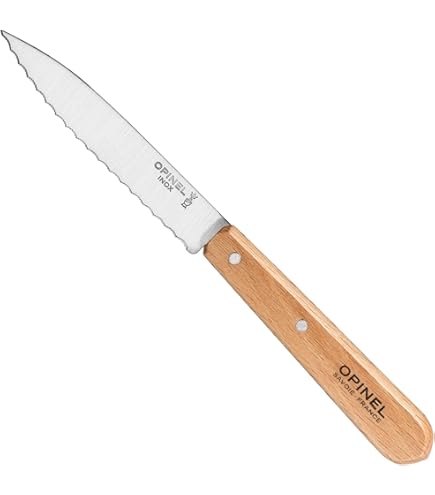 Office keukenmessen Nummer 112 Set van 2 messen met beukenhouten handvat voor het fijn snijden van groenten en fruit Opinel - webshop