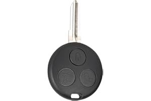 Betterher 3 Tasti Ricambio Chiave Guscio con Lama Telecomando compatibile per Mercedes Benz Smart Fortwo 450 Roadster Crossblade City Coupe City Cabrio