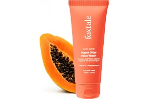 Foxtale Super Glow Detan Face Wash with Vitamin C & Papaya enzyme, Tan Removal, Brightens & Reduces Pigmentation, Gentle Exfoliation | Face Wash for Men & Women | All Skin Types - 100ml