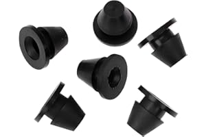 Bid4ze Lot de 6 œillets latéraux en caoutchouc noir pour Harley Touring Electra Street Glide Road Glide King Ultra Limited 0521-1234