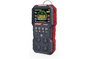 Wintact 4 in 1 Gas Leak Detector, Monitor Multi Gas Alarm Sniffers Flammable, Natural, Methane, Propane, Carbon Monoxide, Hydrogen Sulfide, Oxygen for Home, Motorhome, Sewer System