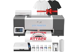 PLK A3 DTF Printer with XP600 Printhead,Double-Speed,Auto-Clean&Dual White Ink System,Low Ink Alert,13'' DTF Machine for Custom Garment Printing (A3 Printer+Oven Bundles)