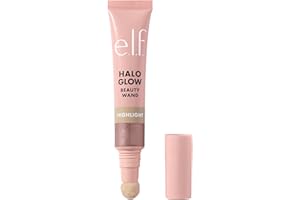 e.l.f. Halo Glow Highlight Beauty Wand Liquid Highlighter Wand für Leuchtende Strahlende Haut Aufbaubare Formel, Vegan & Tierversuchsfrei, Rose Quartz, 10 ml