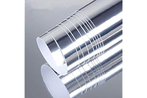 FRFJY Placage Automatique Film Couleur De La Voiture Film Automatique Chrome Miroir Vinyle Film Paquet Autocollant Forme Stretch Réfléchissant Super Brillant