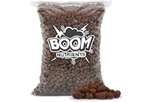 GENÉRICO Arcilla Expandida Boom Nutrients 6 L – Bolas de Arcilla para Drenaje, Aireación y Cultivo Hidropónico – Sustrato Inerte para Plantas, Macetas y Jardinería