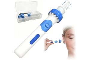 FUNTHY Oroclear Ohrenschmalz-Sauger, Ohrenreiniger Entferner, Ohrenschmalz-Reiniger, Sicheres Und Weiches Ear Cleaner mit 2 Waschbaren Ersatzköpfen, für Erwachsene, Kinder und ältere Me