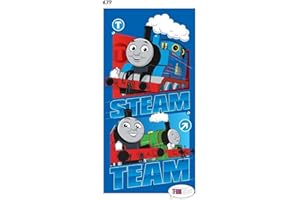 Unbekannt Faro 439 Thomas and Friends Children's Shower/Bath Towel, Cotton, multicoloured, 140 x 70 cm