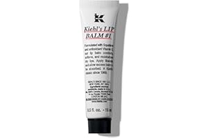 KIEHL'S Lip Balm #1, 15 ml, schützender und regenerierender Lippenbalsam für trockene, rissige und spröde Lippen, Lippenpflege mit wertvollen Ölen und Vitaminen