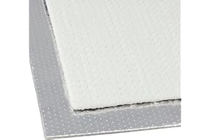 DL-RACING.COM DL-Racing 20x100cm Alu-Fiberglas Hitzeschutzmatte selbstklebend Isoliermatte Hitzeschutzfolie | 5mm