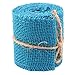Produktbild sourcingmap® Hochzeit Dekoration Sackleinen Bandrolle DIY Kunst Blau 2,2 Yard Länge