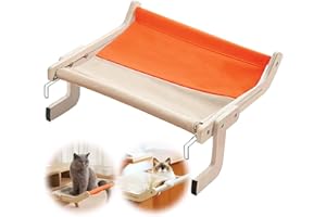 CHINGCOO Amaca per Gatti da Finestra, Amaca Termosifone per Gatti Amaca Gatto Regolabile per finestre di gatti Fino a 18 kg