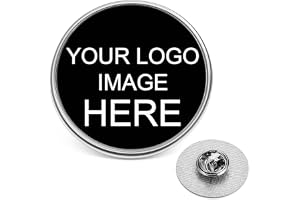 Personalised Pin Badge Your Image, Photo, Text, Logo 22mm Round Metal Lapel Pin With Butterfly Clutch Clasp