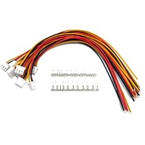 20 Sets JST XH2.54 3-polige Stecker – Mit 20 Cm Draht, 26 AWG, Für Elektronik & Modellbau