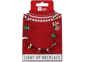 Talking Tables Christmas Entertainment Light Up Necklace for Christmas Party
