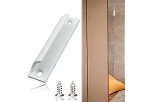 ELKUAIE 1Pcs Balkontürklinken, Fenstergriff für Fliegengitter, Tür- und Fenstergriffe aus Aluminiumlegierung, V-förmiger kleiner Griff, Geeignet für Trennwandtüren, Schubladen, Schränke, Türen und Fenster, et