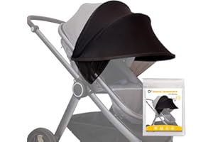 O³ Kinderwagen Sonnenschutz Universal, Sonnenverdeck für Baby Buggy, Sportwagen, Babyschale mit UV-Schutz 40+, Pop up Sonnendach Sonnenblende