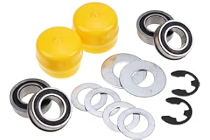 DVPARTS Front Bearing Kit, 4X, for John Deere AM127303, AM127304, AM118315, AM35443, M40514, M123254, R27434, M143338