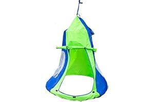 HI SUYI Kids Hanging Swing Tent Cover-Waterproof Hammock Chair Play House Castle Nest For 40in Round Saucer Nest Disc Rope Ceiling Tree Swing Indoor Outdoor Bedroom Backyard Playground