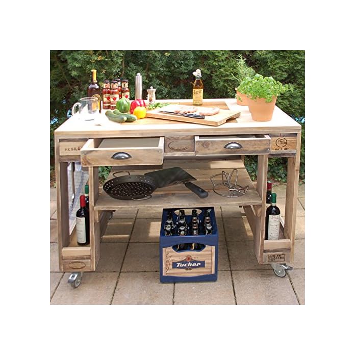 Palettenmbel Grill Tisch Captain Cook Premium Stone Aus Ippc Zertifizierten Europaletten Jedes Teil Ist Einzigartig Und Wird In Deutschland In Handarbeit Gefertigt
