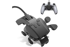 IWGAME Paddles for PS-5 Controller, Plug & Play 4 Backbuttons, Macros, Turbo, Button Change Function, for PS-5 Console/PC/Mac/Android, No Support for Third Party Controller