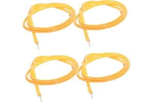 Gadpiparty Flexibla LED-glödlampor, 4 stycken, 300 mm 3 V varmvit silikonglödtråd, flexibel LED-lamptillbehör för interiörbel