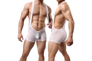 MuscleMate Premium Men's Wrestling Leotard, Men's Wrestling Singlet Bodysuit, Silky Smooth.