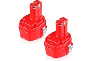 ZEERISA 2 stück 14,4V 4800mAh NI-MH Ersatzakku für Makita Akku 14.4V PA14 1420 1422 1433 1434 1435 193062-6 193157-5 193158-3 193985-8 1051D 4033D 5094D 6280D 8280D JR140D
