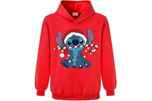 XPIALONG Blue Cat Boys Girls Pullovers Hoodies Children's Xmas Tops Jumper