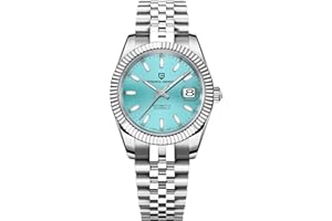 PAGRNE DESIGN Pagani Design Męski zegarek automatyczny, japoński mechanizm zegarowy, obudowa ze stali nierdzewnej, szkło szafirowe, cyferblat, 21 kamieni, złoty, luksusowy zegarek PD 1645