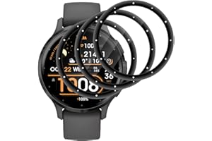 Beukei Verre Trempé pour Garmin Venu 3s,3 Pièces Film Vitre Trempe [3D Incurvé Couverture Complète][Haute Sensibilité] [Sans Bulless] Protege Ecran