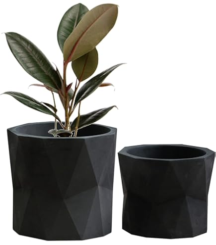 INNA-Glas Vaso/Ciotola In Ceramica Grigio Antracite Opaco, 24.5 Cm – Scodella Per Piante O Biscotti