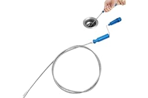 YUR1HELP Rohrreinigungsspirale Abflussreiniger Spirale 1.7m x 5mm Abflussspirale, Rohrreiniger Spirale Abfluss Rohrreinigung Rohrspirale Drain Snake, Reinigungsspirale Abfluss spirale Toiletten Spirale