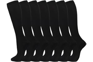 Odtmger 7 Pair Compression Socks for Women & Men 15-20 mmHg is Best Support for Athletic Running Cycling Nursing,Travel