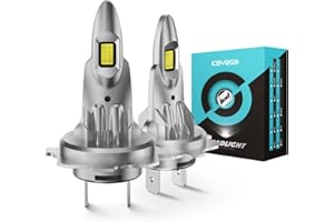 KOYOSO H7 LED Bombillas 55W Coche: 12000LM Bombilla para Faros Kit de Conversión de Reemplazo 6500K Blanco 12V